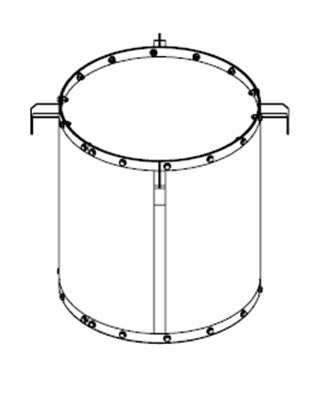 Screen Basket 17.75'/23'OD x 20'L - Custom